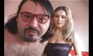Ugly man
 can
 get
 blow occupation from sexy slim
 lady