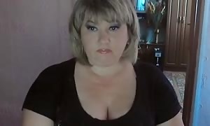 really
 fat blonde is acting hot
 and deep throat her finger