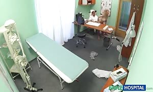 Doc screws with another thin bitch right in the medication office