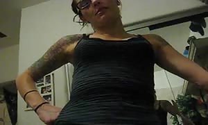 aroused
 lady with quite a bit
 tattoos rammed
