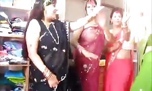 Nepali Aunties bouncing tits and dancing