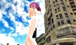 MMD sexy bombshell Champagne and splattering GV00086