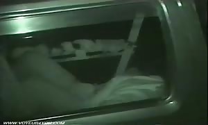 horny Couples Sex inside Of Dark car