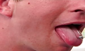 attractive dirty
 blonde is throating
 a mouthwatering firm
 cock!