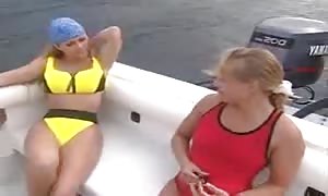 two
 babes on a Boat