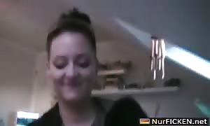really good german swallowing her boyfriend on home manufactured vid