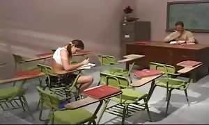 Schoolgirl torn up hard by her professor