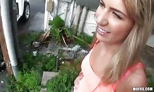 outside porn with incredible blond former gf gf who needed a little risky sex