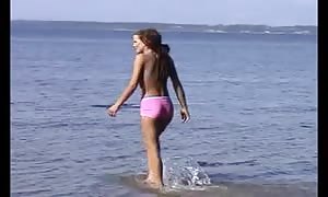 stripped Beach - honey wide g-spot youngster Frolicking